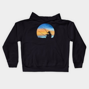 Fishing together - Father and Son Kids Hoodie